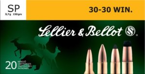 Sellier & Bellot SB3030A Rifle 30-30 Win 150 gr 2389 fps Soft Point (SP) 20rd Box