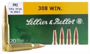 Sellier & Bellot SB308A Rifle  308 Win 147 gr Full Metal Jacket 20rd Box