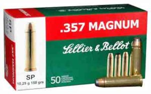 Sellier & Bellot SB357B Handgun Target 357 Mag 158 gr Soft Point (SP) 50rd Box