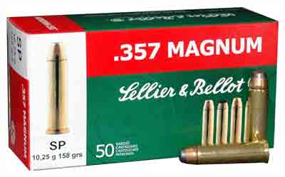 Sellier & Bellot SB357B Handgun 357 Mag 158 gr Soft Point 50rd Box ...