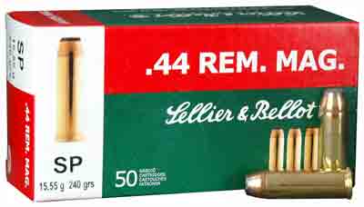 Sellier & Bellot SB44A Handgun 44 Rem Mag 240 gr Soft Point 50rd Box ...