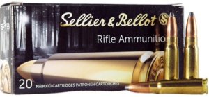 Sellier & Bellot SB76239B Rifle 7.62x39mm 124 gr 2438 fps Soft Point (SP) 20 Bx/30 Cs