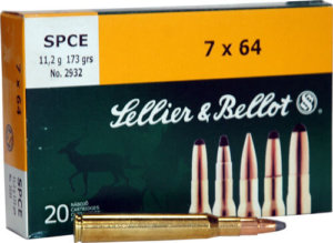 Sellier & Bellot SB7A Rifle 7mm Rem Mag 173 gr 2782 fps Soft Point Cut-Through Edge (SPCE) 20rd Box