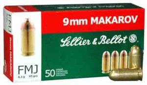 Sellier & Bellot SB9MAK Handgun  9×18 Makarov 95 gr Full Metal Jacket 50rd Box