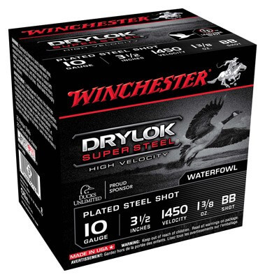 Winchester Ammo SSH10BB DryLock Super 10 3.50″ 1 3/8 oz BB Shot 25rd Box
