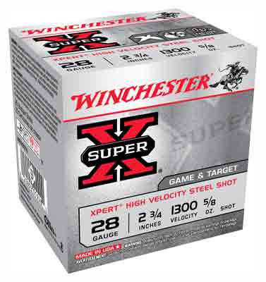 Winchester Ammo WE28GT6 Super X Xpert High Velocity 28 Gauge 2.75″ 5/8 oz 1300 fps 6 Shot 25rd Box
