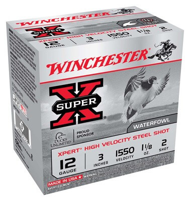 Winchester Ammo WEX1232 Super X Xpert High Velocity 12 Gauge 3″ 1 1/8 oz 1550 fps 2 Shot 25rd Box