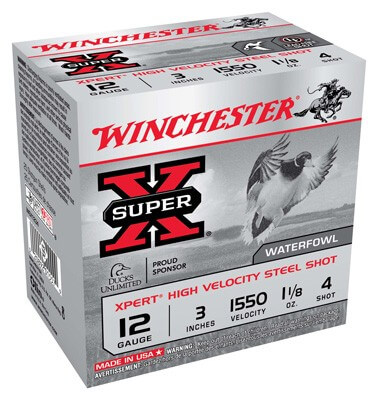 Winchester Ammo WEX1233 Super X Xpert High Velocity 12 Gauge 3″ 1 1/8 oz 1550 fps 3 Shot 25rd Box