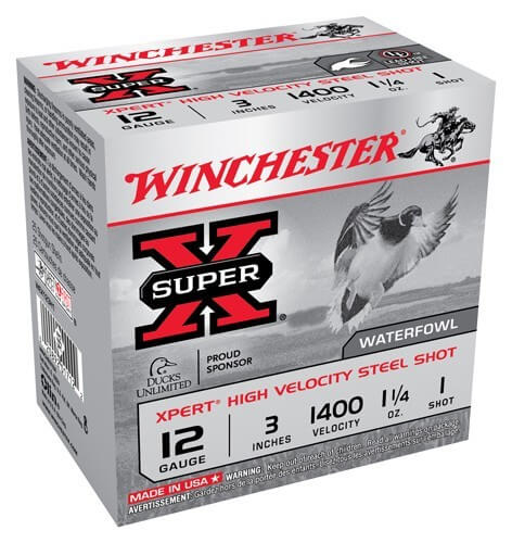 Winchester Ammo WEX123H3 Super X Xpert High Velocity 12 Gauge 3″ 1 1/4 oz 1400 fps 3 Shot 25rd Box