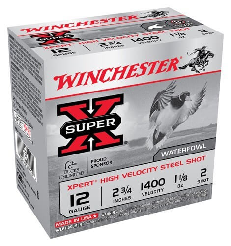 Winchester Ammo WEX12H4 Super X Xpert High Velocity 12 Gauge 2.75″ 1 1/8 oz 1400 fps 4 Shot 25rd Box