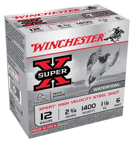 Winchester Ammo WEX12HBB Super X Xpert High Velocity 12 Gauge 2.75″ 1 1/8 oz 1400 fps BB Shot 25rd Box