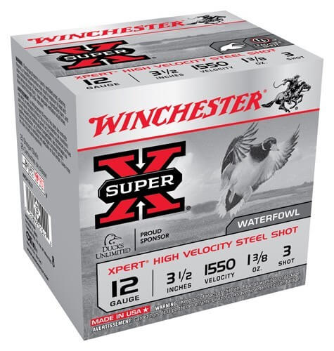 Winchester Ammo WEX12L2 Super X Xpert High Velocity 12 Gauge 3.50″ 1 3/8 oz 1550 fps 2 Shot 25rd Box