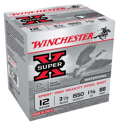 Winchester Ammo WEX12L3 Super X Xpert High Velocity 12 Gauge 3.50″ 1 3/8 oz 1550 fps 3 Shot 25rd Box
