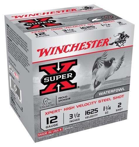 Winchester Ammo WEX12LM2 Super X Xpert High Velocity 12 Gauge 3.50″ 1 1/4 oz 1625 fps 2 Shot 25rd Box