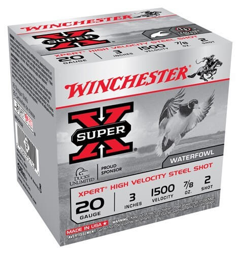 Winchester Ammo WEX2032 Super X Xpert High Velocity 20 Gauge 3″ 7/8 oz 1500 fps 2 Shot 25rd Box