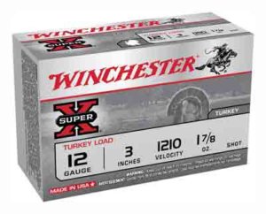 Winchester Ammo X123MT4 Super X Magnum Turkey 12 Gauge 3″ 1 7/8 oz 1210 fps Copper-Plated 4 Shot 10rd Box