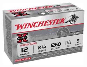 Winchester Ammo X12P4 Super X Game Load High Brass 12 Gauge 2.75″ 1 1/4 oz 1220 fps 4 Shot 25rd Box for Pheasant