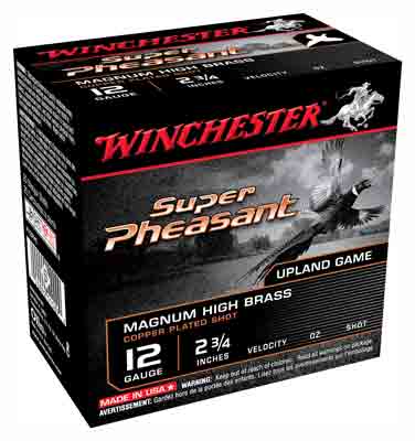 Winchester Ammo X12P5 Super X Game Load High Brass 12 Gauge 2.75″ 1 1/4 oz 1300 fps 5 Shot 25rd Box for Pheasant
