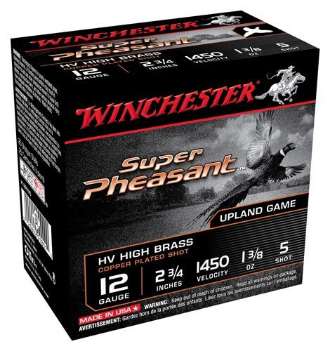 Winchester Ammo X12PH6 Super Pheasant Magnum High Brass 12 Gauge 2.75″ 1 3/8 oz 1300 fps 6 Shot 25rd Box