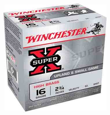 Winchester Ammo X16H4 Super X Heavy Game Load High Brass 16 Gauge 2.75″ 1 1/8 oz 1295 fps 4 Shot 25rd Box