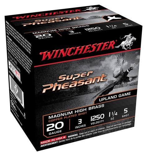 Winchester Ammo X203PH6 Super Pheasant Magnum High Brass 20 Gauge 3″ 1 1/4 oz 1250 fps 6 Shot 25rd Box