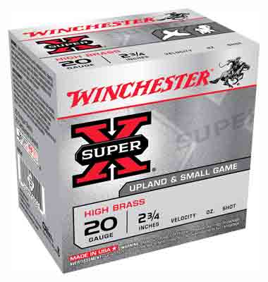 Winchester Ammo X205 Super X Heavy Game Load High Brass 20 Gauge 2.75″ 1 oz 1220 fps 5 Shot 25rd Box