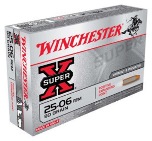 Winchester Ammo X25061 Super X 25-06 Rem 90 gr 3440 fps Positive Expanding Point (PEP) 20rd Box