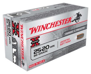 Winchester Ammo X25202 Super X 25-20 Win 86 gr 1460 fps Jacketed Soft Point (JSP) 50rd Box