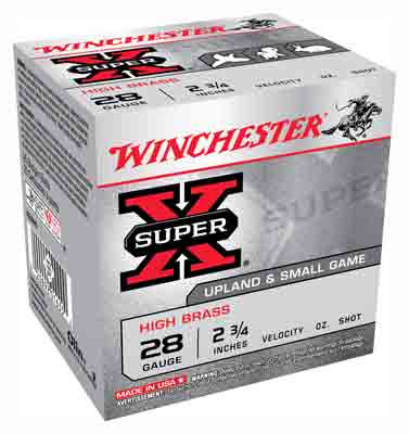 Winchester Ammo X28H6 Super X Heavy Game Load High Brass 28 Gauge 2.75″ 1 oz 1205 fps 6 Shot 25rd Box