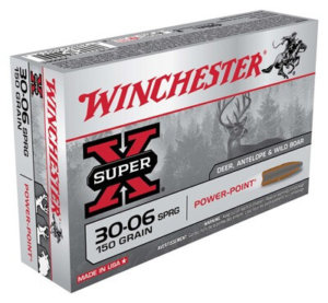 Winchester Ammo X30061 Power-Point 30-06 Springfield 150 gr Power-Point (PP) 20rd Box