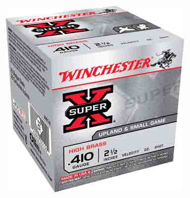 Winchester Ammo X414 Super X Heavy Game Load High Brass 410 Gauge 2.50″ 1/2 oz 1245 fps 4 Shot 25rd Box