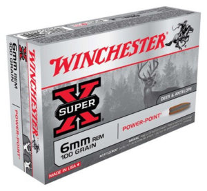 Winchester Ammo X6MMR2 Power-Point Hunting 6mm 100 gr Power-Point (PP) 20rd Box