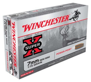 WIN AMMO SUPER-X 7MM RM 175GR. POWER POINT 20-PACK