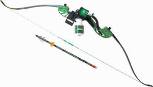 AMS BOWFISHING COMPLETE BOW KIT WATER MOC RECURVE GREEN RH