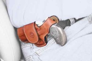BOND ARMS DRIVING HOLSTER RH THUMBSNAP LEATHER TAN