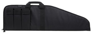 Bulldog BD49248 Tactical Shotgun Case made of Water-Resistant Nylon with Black Finish  Tricot Lining  2 External Pouches & 12 Shell Loops 48 L”
