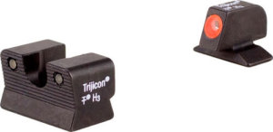 Trijicon 600619 HD Night Sights- Beretta 92/96 Black | Green Tritium Orange Outline Front Sight Green Tritium Black Outline Rear Sight