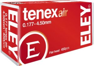 ELEY TENEX AIR PELLETS .177 4.51MM 8.2 GRAINS 450-PACK