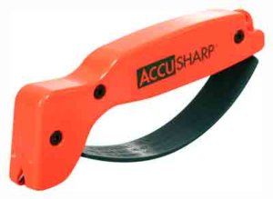 AccuSharp 014C Sharpener Hand Held Tungsten Carbide Sharpener Orange