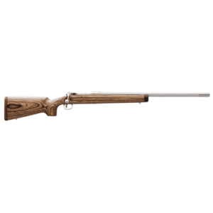 Savage Arms 01270 12 BVSS 22-250 Rem Caliber with 4+1 Capacity 26″ Barrel Matte Stainless Metal Finish & Natural Brown Laminate Stock Right Hand (Full Size)