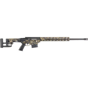 Ruger 26925 American 6.5 Creedmoor Caliber with 3+1 Capacity, 22″ Barrel, Burnt Bronze Cerakote Metal Finish & GoWild Camo I-M Brush Synthetic Stock Right Hand (Full Size)