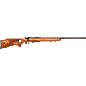 Savage Arms 18528 25 Lightweight Varminter-T 223 Rem 4+1 Cap 24 Matte Black Rec/Barrel Natural Brown Laminate Fixed Thumbhole Stock Right Hand (Full Size) with Detachable Box Magazine”