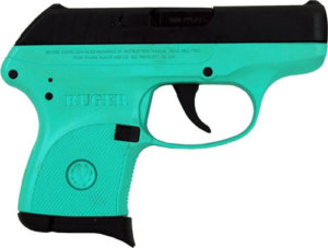RUGER LCP .380ACP 6-SHOT FS BLUED/SLD TURQUOIS FRM (TALO)