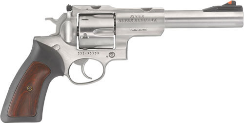 RUGER SUPER REDHAWK .10MM 7.5 AS STAINLESS HOGUE TAMER*