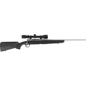 Savage Arms 57283 Axis XP 25-06 Rem 4+1 22″ Matte Stainless Barrel/Rec Black Synthetic Stock Includes Weaver 3-9x40mm Scope