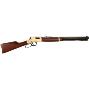 Henry H006M41 Big Boy Classic 41 Rem Mag Caliber with 10+1 Capacity 20″ Blued Barrel Polished Brass Metal Finish & American Walnut Stock Right Hand (Full Size)