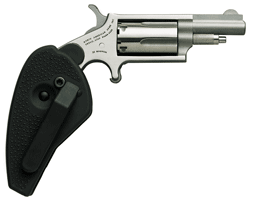 North American Arms 22MCHG Mini-Revolver 22 LR or 22 WMR Caliber with 1.63″ Barrel 5rd Capacity Cylinder Overall Stainless Steel Finish & Black Synthetic Holster Grip Includes Cylinder