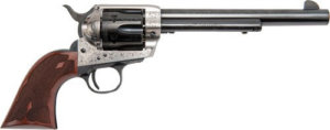 CIMARRON FRONTIER .45LC PW FS 7.5 ENGRAVED SILVER/BL WAL