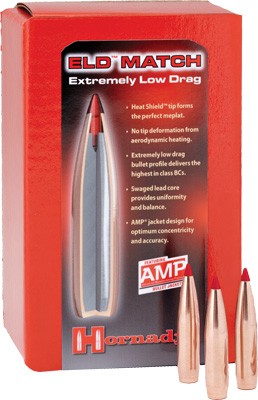 Hornady 33381 ELD Match  338 Cal .338 285 gr Extremely Low Drag Match 50 Per Box/ 15 Case