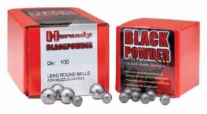 Hornady 6060 Black Powder Lead Balls 44 Cal .451 100 Per Box/ 25 Case